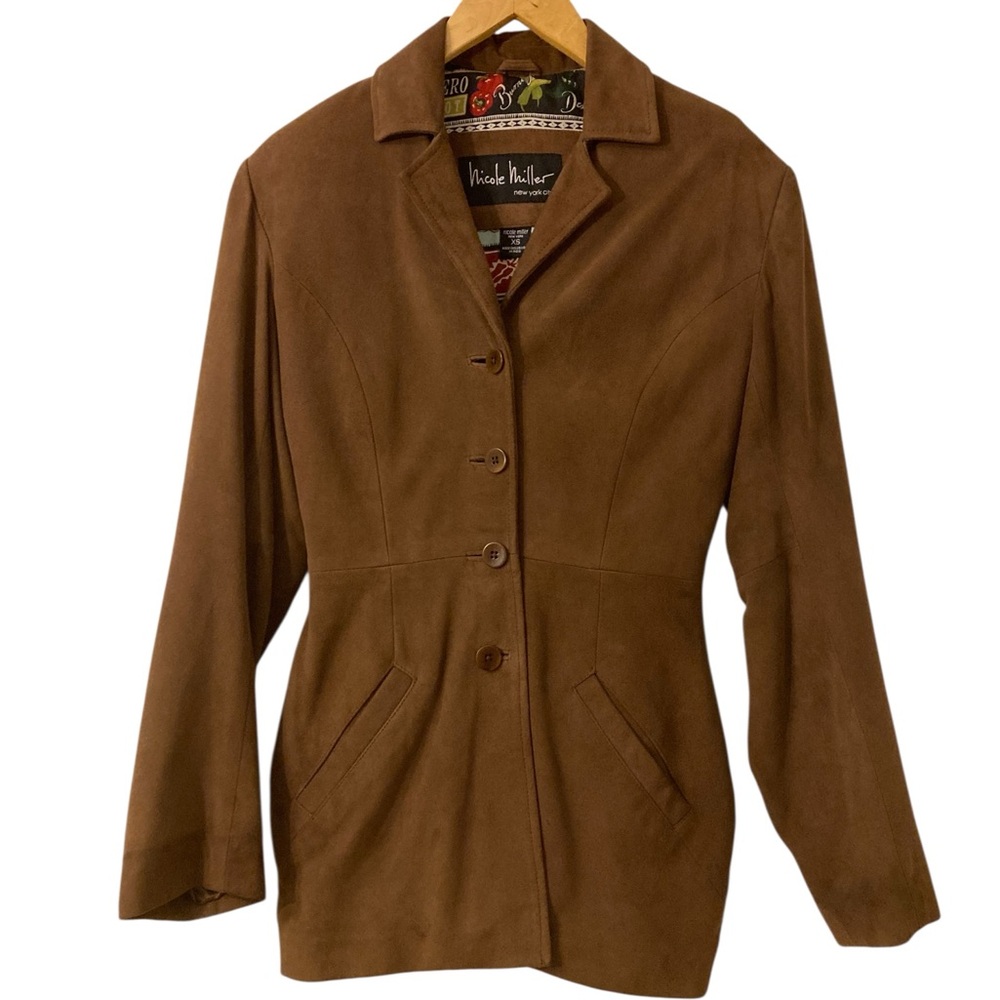 Vintage (1997) Nicole Miller New York Suede Jacket - Picture 2 of 16